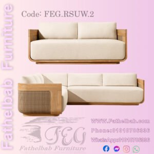 ركنة روستيك خشب طبيعي – كود: FEG.RTUW.125