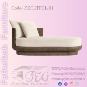 شازلونج روستيك بإطار خشبي – كود: FEG.RTCL.01